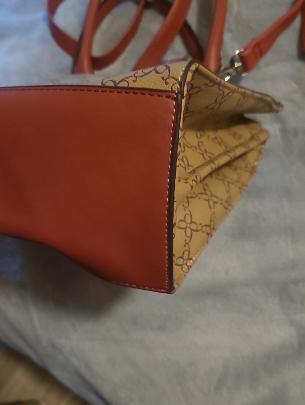 Nine West Tan and Rust Patterned Crossbody NWT - Picture 6 of 10